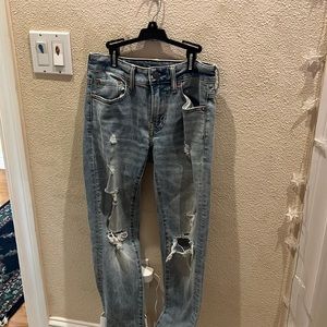 American Eagle Light Blue Ripped Jeans